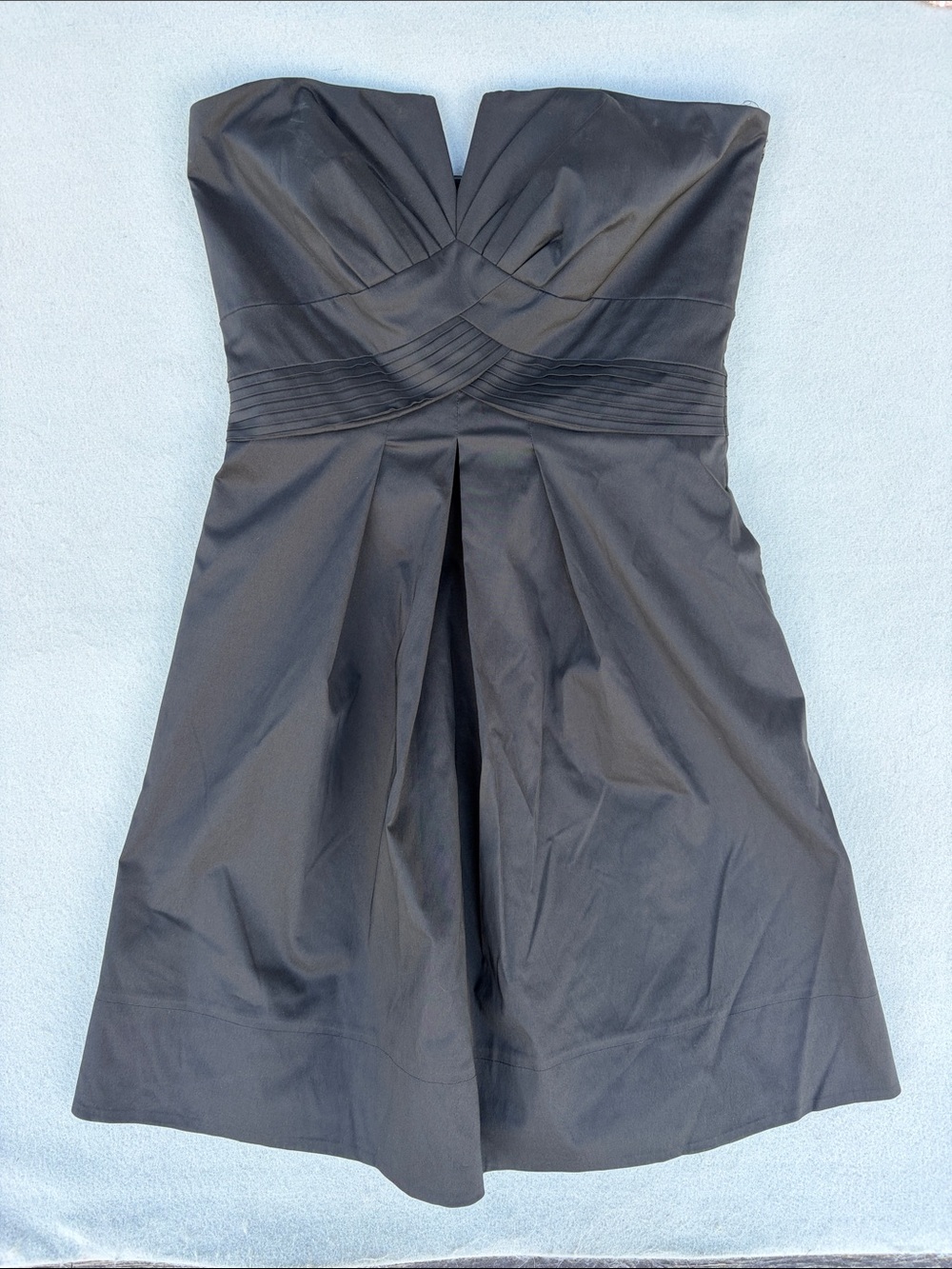 White House Black Market Strapless Black Sweetheart Cocktail Dress